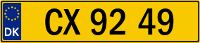 Trailer License Plate